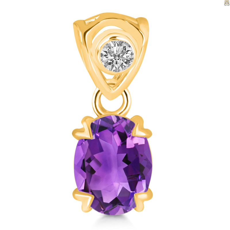 Amethyst Pendant AMT-RDP-762-V-LOOP.