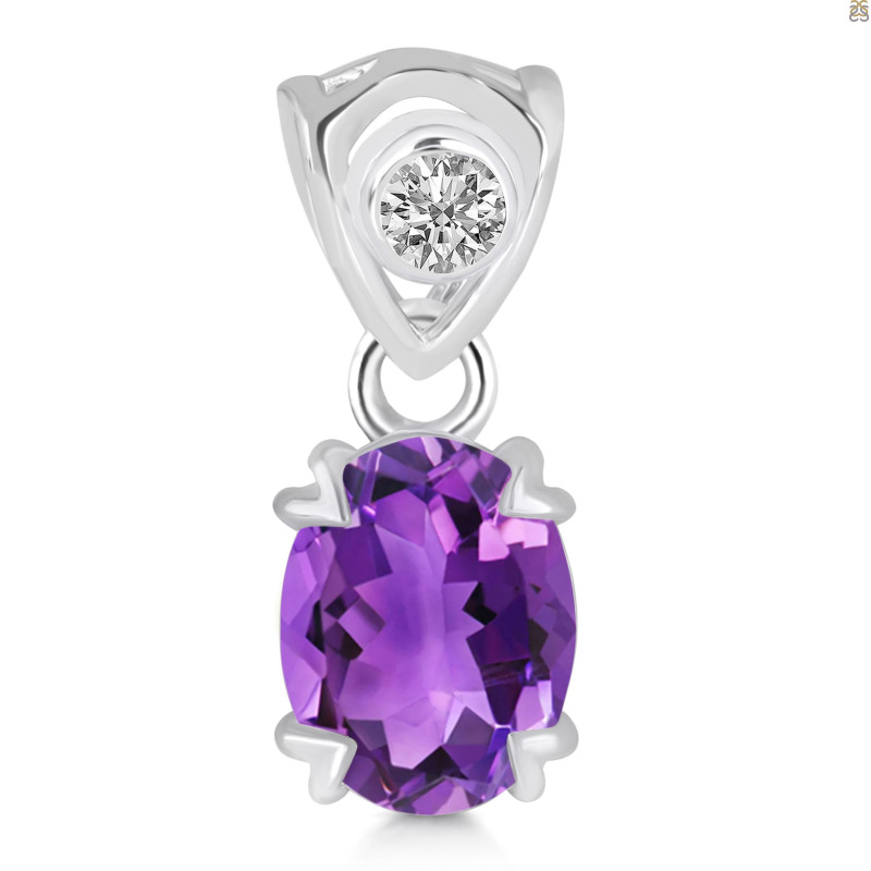 Amethyst Pendant AMT-RDP-762-V-LOOP.