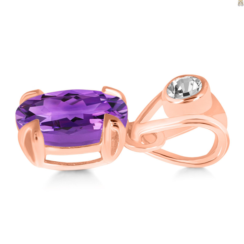 Amethyst Pendant AMT-RDP-762-V-LOOP.