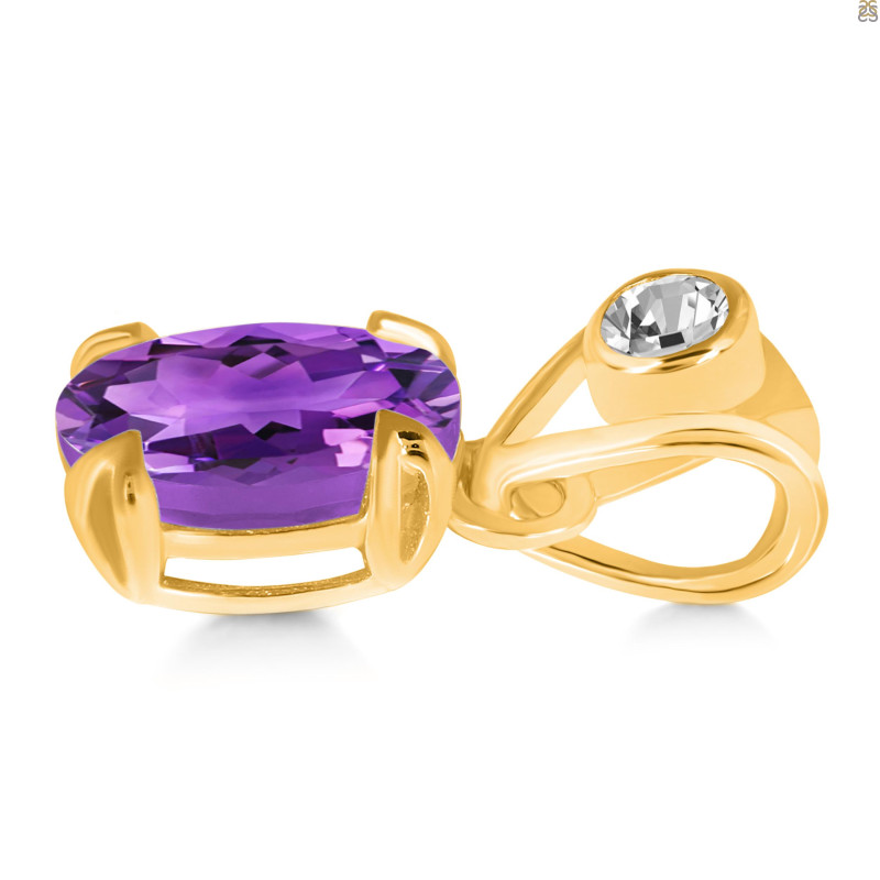 Amethyst Pendant AMT-RDP-762-V-LOOP.