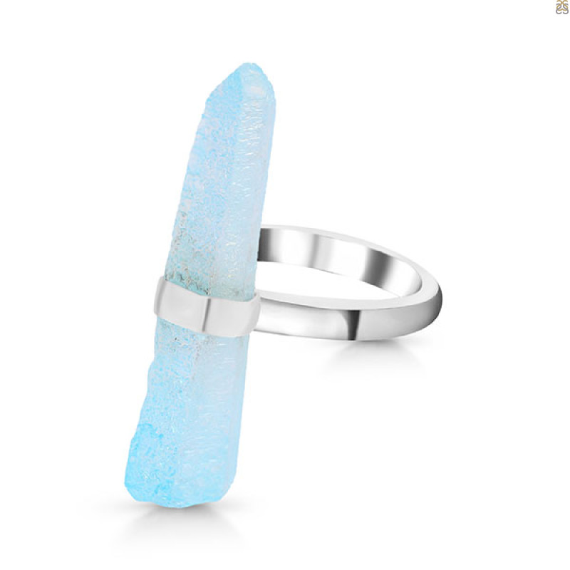 Aqua Aura Pencil Rod Ring-R-Size-7 AQA-2-1