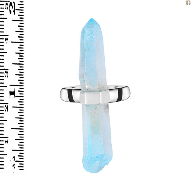 Aqua Aura Pencil Rod Ring-R-Size-7 AQA-2-17
