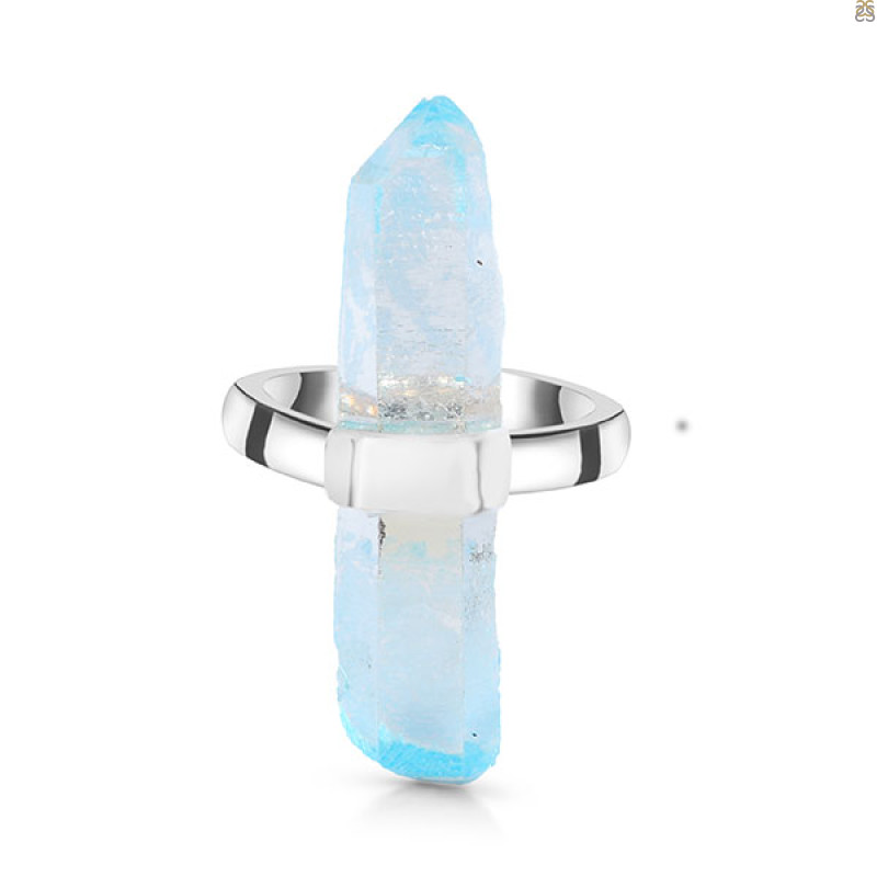 Aqua Aura Pencil Rod Ring-R-Size-6 AQA-2-20