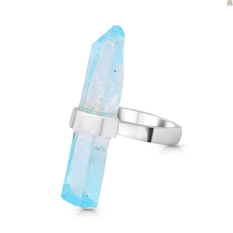 Aqua Aura Pencil Rod Ring-R-Size-6 AQA-2-20