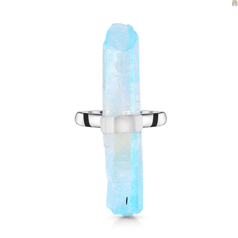 Aqua Aura Pencil Rod Ring-R-Size-7 AQA-2-22