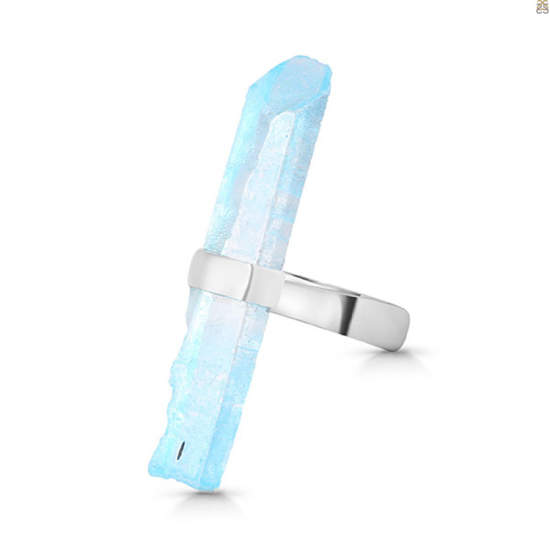 Aqua Aura Pencil Rod Ring-R-Size-7 AQA-2-22