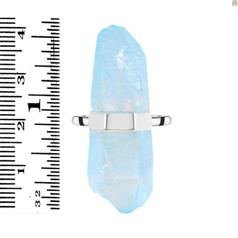 Aqua Aura Pencil Rod Ring-R-Size-8 AQA-2-26