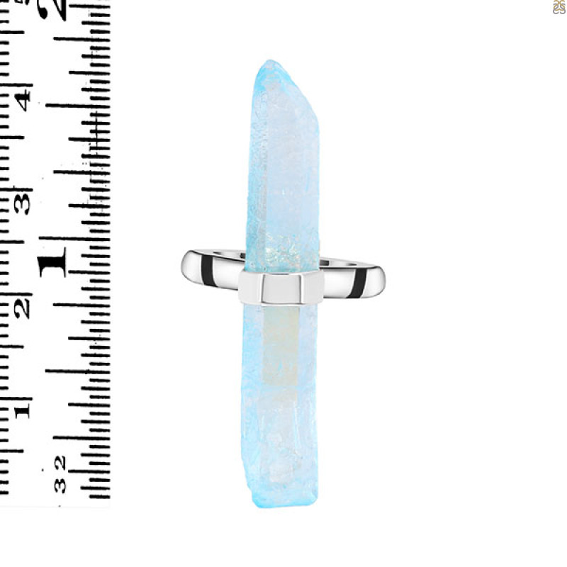 Aqua Aura Pencil Rod Ring-R-Size-8 AQA-2-30