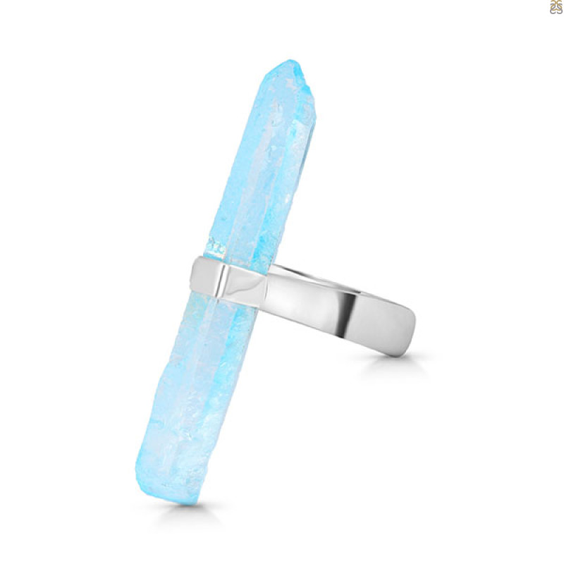 Aqua Aura Pencil Rod Ring-R-Size-8 AQA-2-30