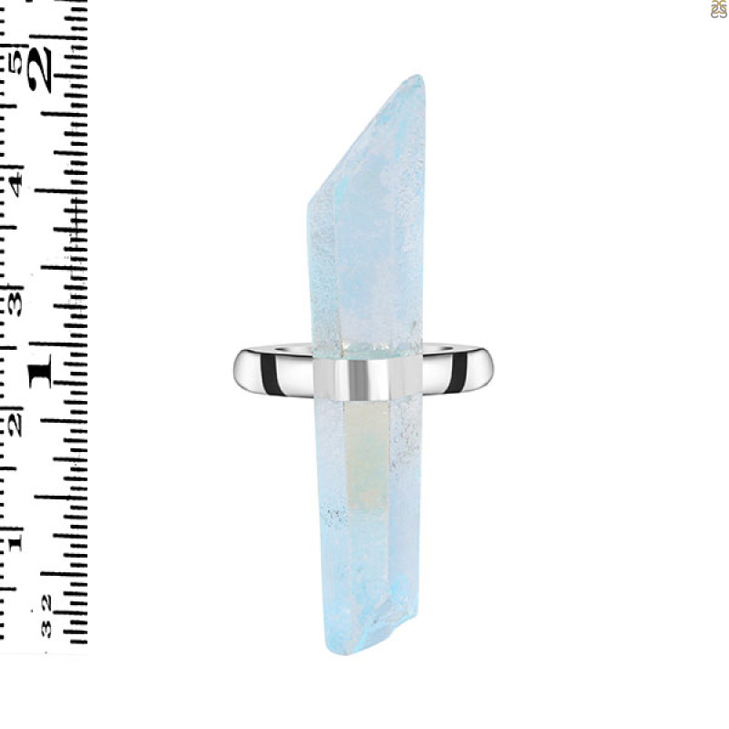 Aqua Aura Pencil Rod Ring-R-Size-8 AQA-2-31