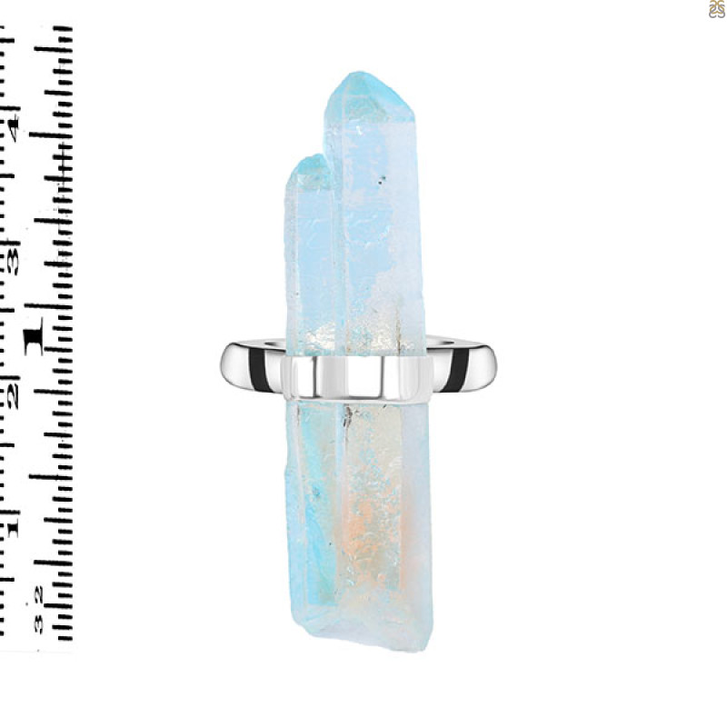 Aqua Aura Pencil Rod Ring-R-Size-7 AQA-2-33