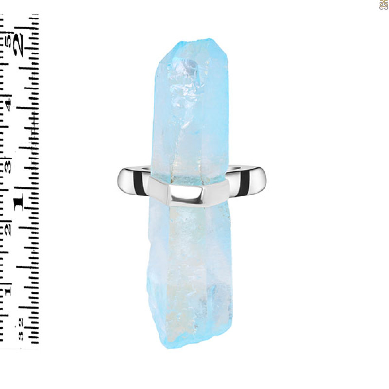 Aqua Aura Pencil Rod Ring-R-Size-10 AQA-2-34