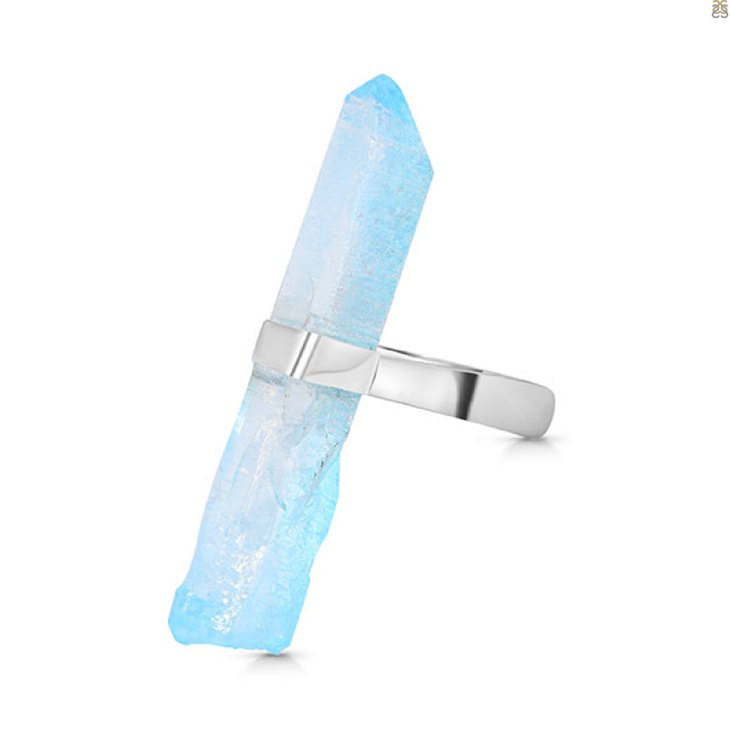 Aqua Aura Pencil Rod Ring-R-Size-9 AQA-2-60