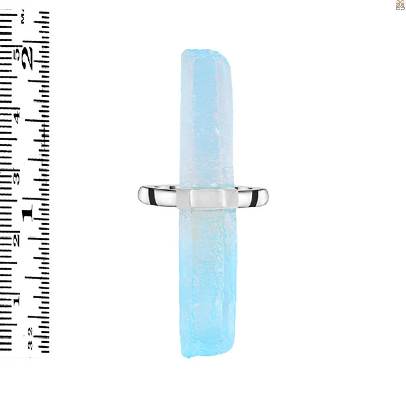 Aqua Aura Pencil Rod Ring-R-Size-8 AQA-2-8