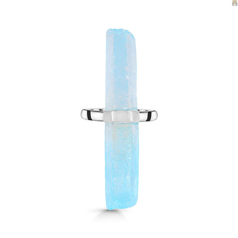 Aqua Aura Pencil Rod Ring-R-Size-8 AQA-2-8