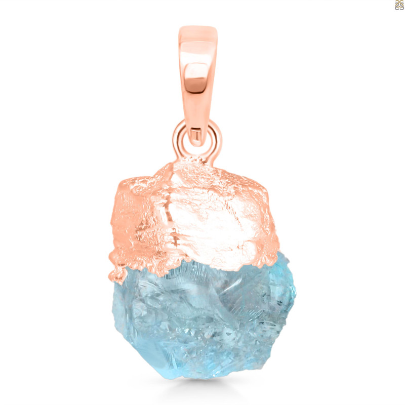 Aquamarine Raw Crystal Pendant AQM-RCYP-1