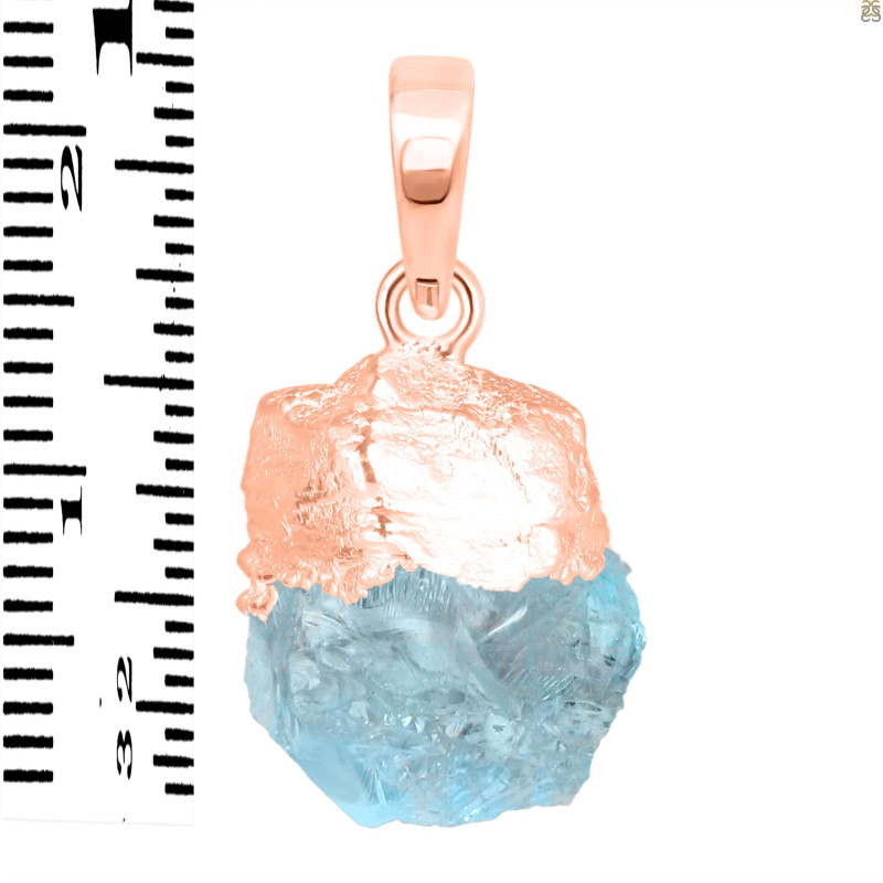 Aquamarine Raw Crystal Pendant AQM-RCYP-1