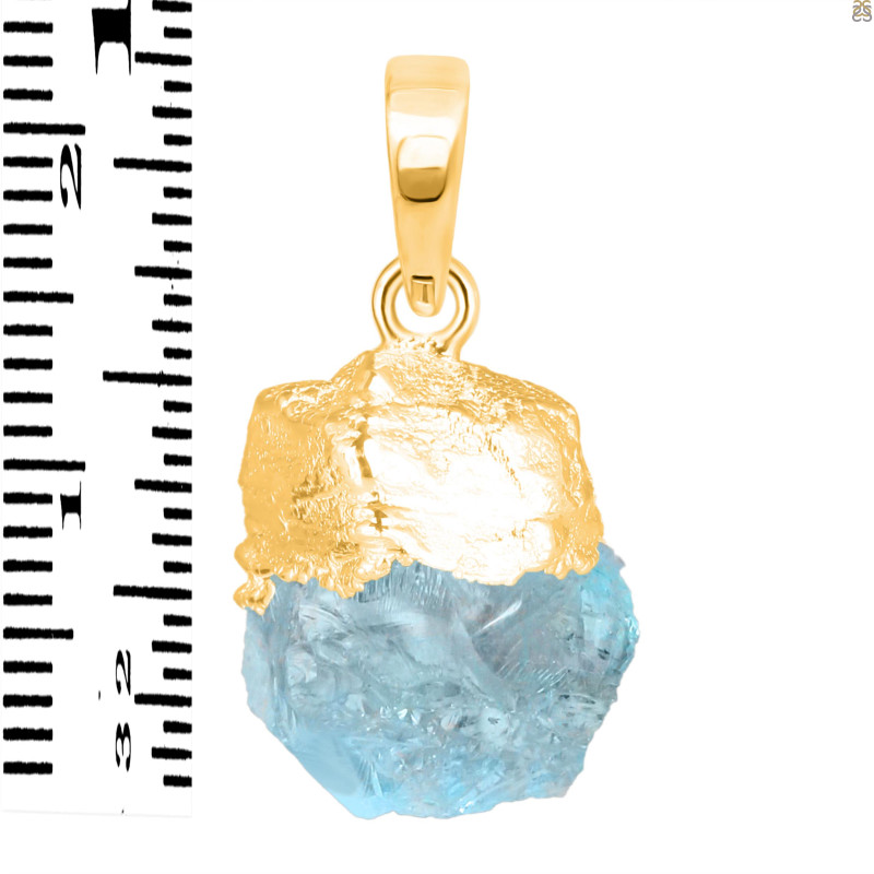 Aquamarine Raw Crystal Pendant AQM-RCYP-1