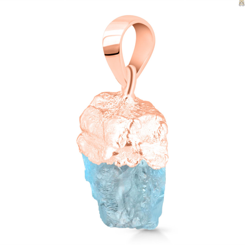 Aquamarine Raw Crystal Pendant AQM-RCYP-1