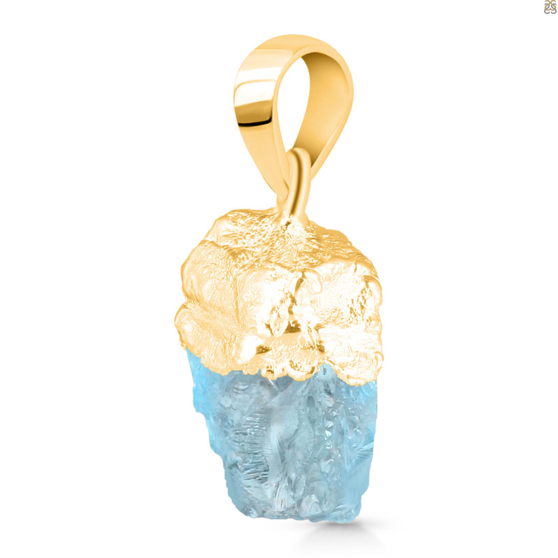 Aquamarine Raw Crystal Pendant AQM-RCYP-1