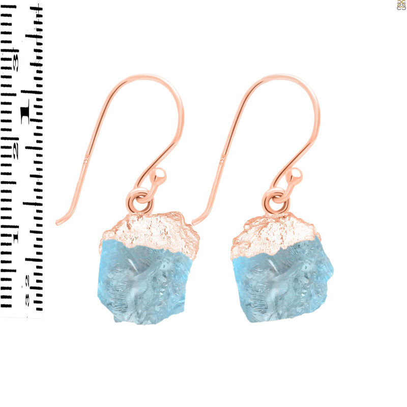 Aquamarine Raw Crystal Earring AQM-RCYE-1