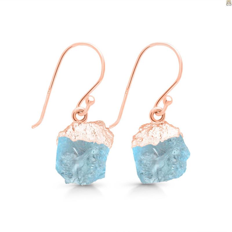 Aquamarine Raw Crystal Earring AQM-RCYE-1