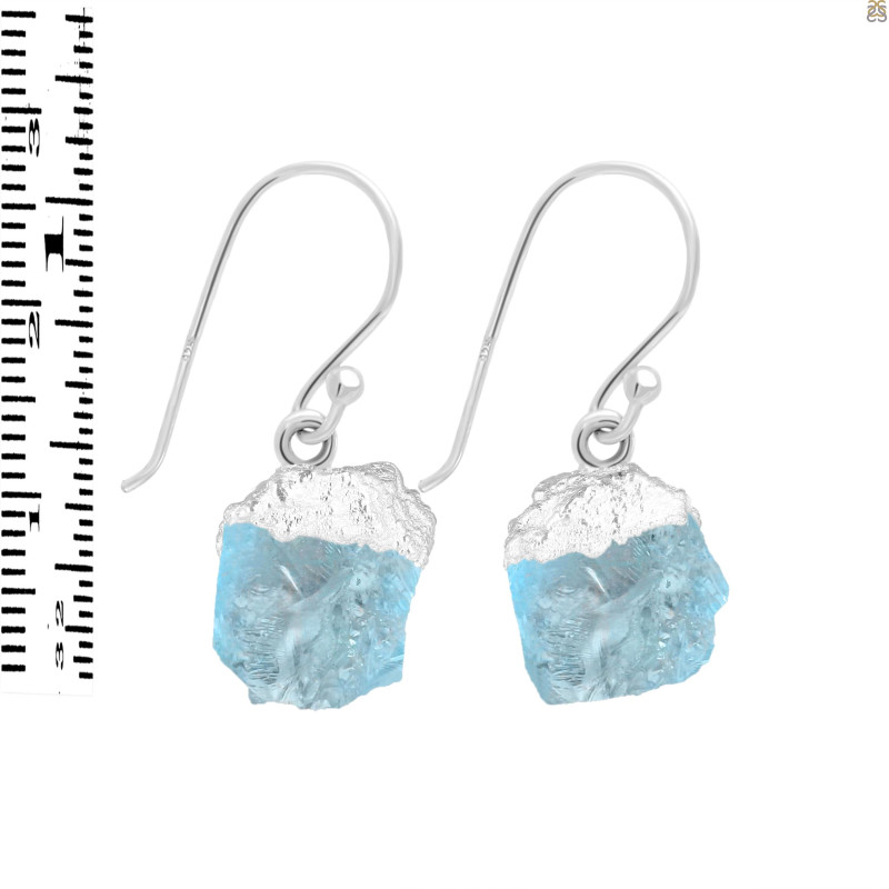 Aquamarine Raw Crystal Earring AQM-RCYE-1