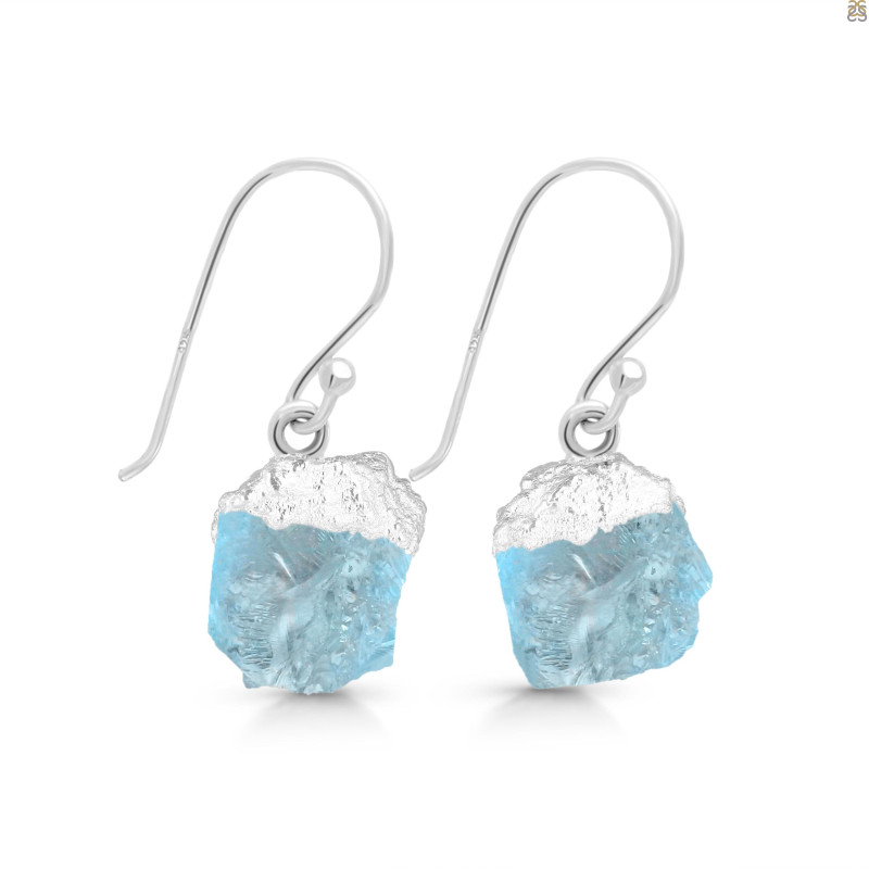 Aquamarine Raw Crystal Earring AQM-RCYE-1