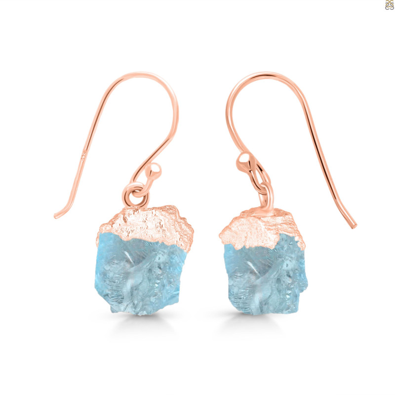 Aquamarine Raw Crystal Earring AQM-RCYE-1