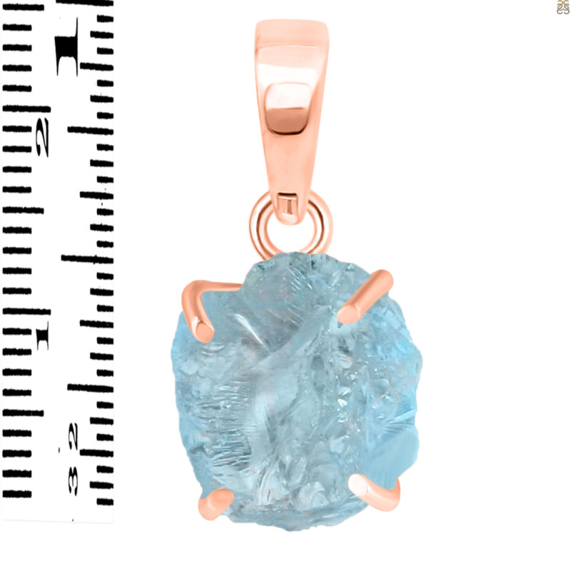 Aquamarine Raw Crystal Pendant AQM-RCYP-3