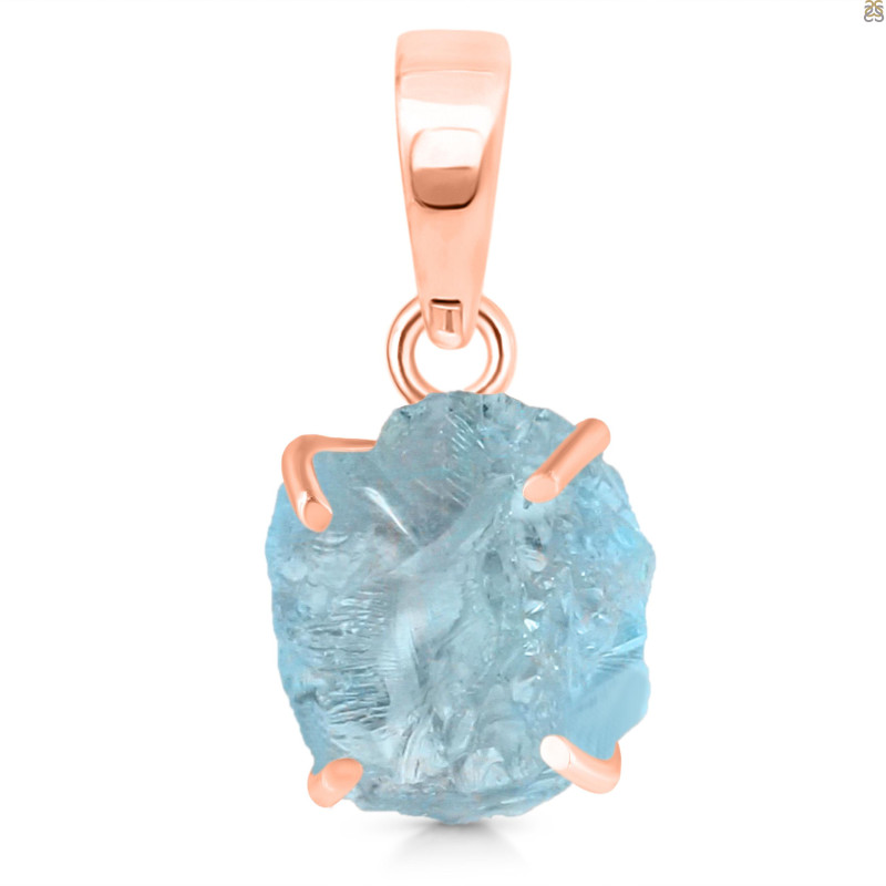Aquamarine Raw Crystal Pendant AQM-RCYP-3