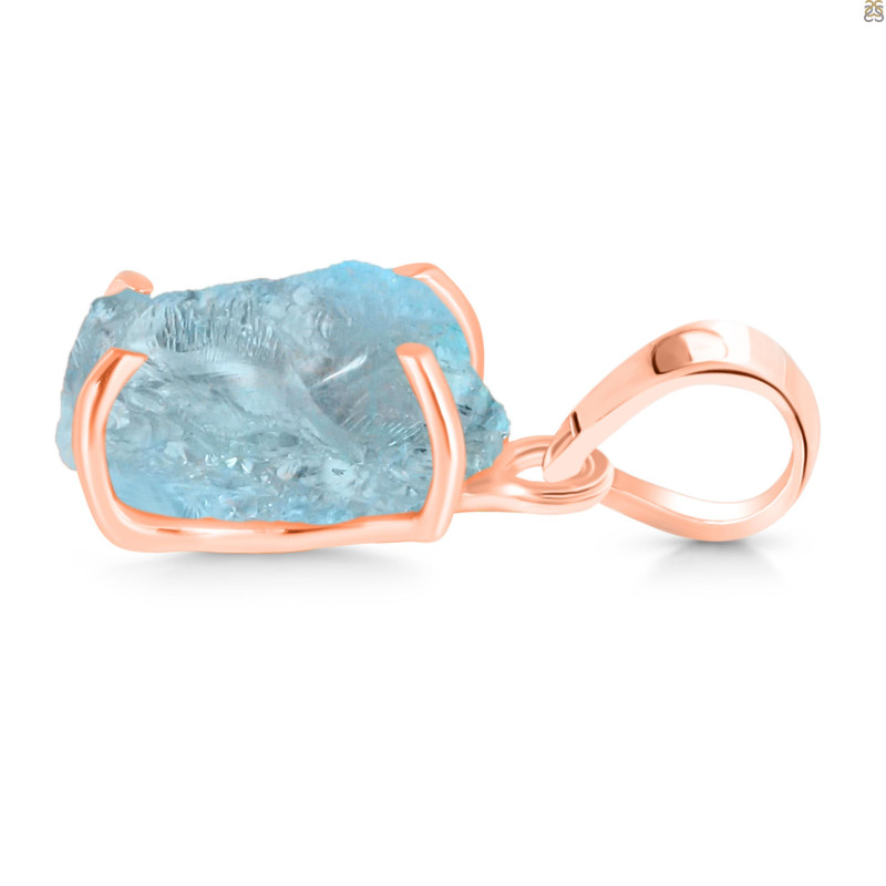 Aquamarine Raw Crystal Pendant AQM-RCYP-3