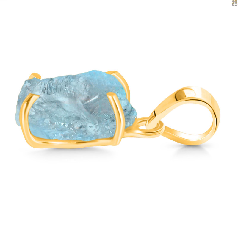 Aquamarine Raw Crystal Pendant AQM-RCYP-3