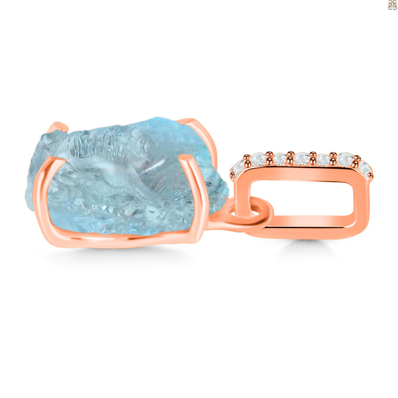 Aquamarine Raw Crystal Pendant AQM-RCYP-4