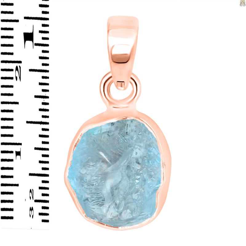 Aquamarine Raw Crystal Pendant AQM-RCYP-5