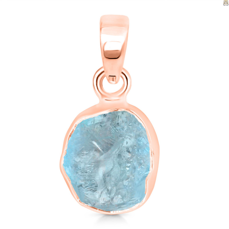 Aquamarine Raw Crystal Pendant AQM-RCYP-5