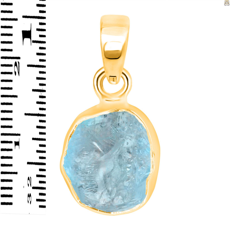 Aquamarine Raw Crystal Pendant AQM-RCYP-5