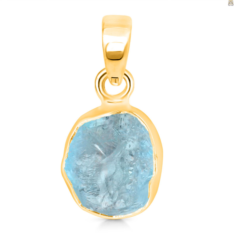 Aquamarine Raw Crystal Pendant AQM-RCYP-5