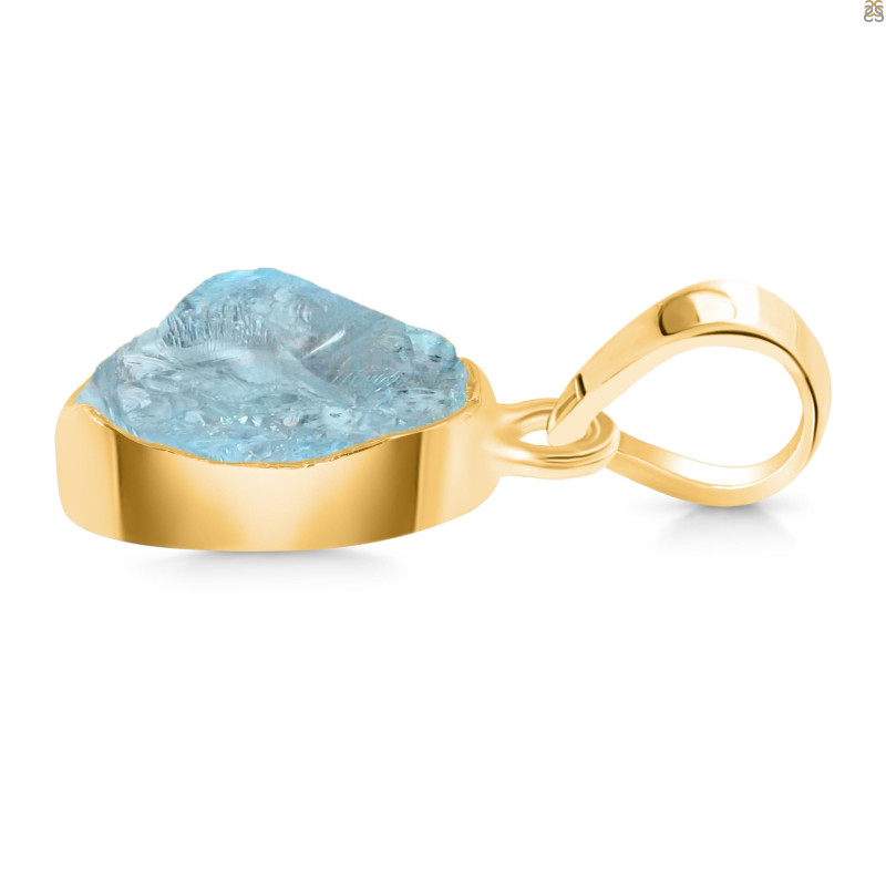 Aquamarine Raw Crystal Pendant AQM-RCYP-5