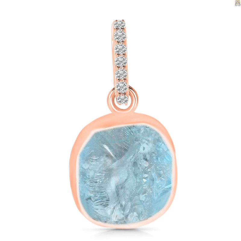 Aquamarine Raw Crystal Pendant AQM-RCYP-6