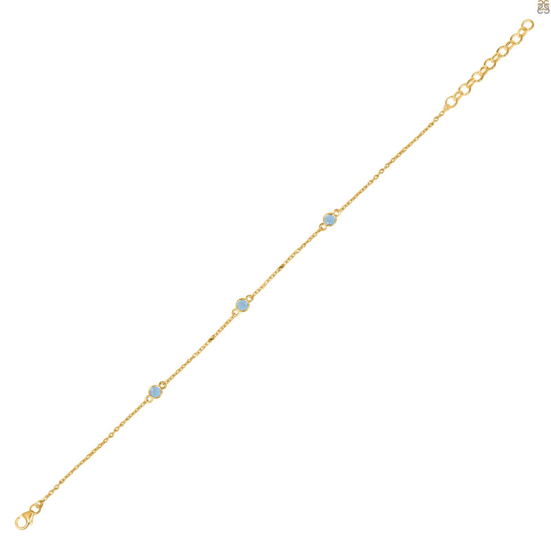 Aquamarine Bracelet AQM-RDAL-13