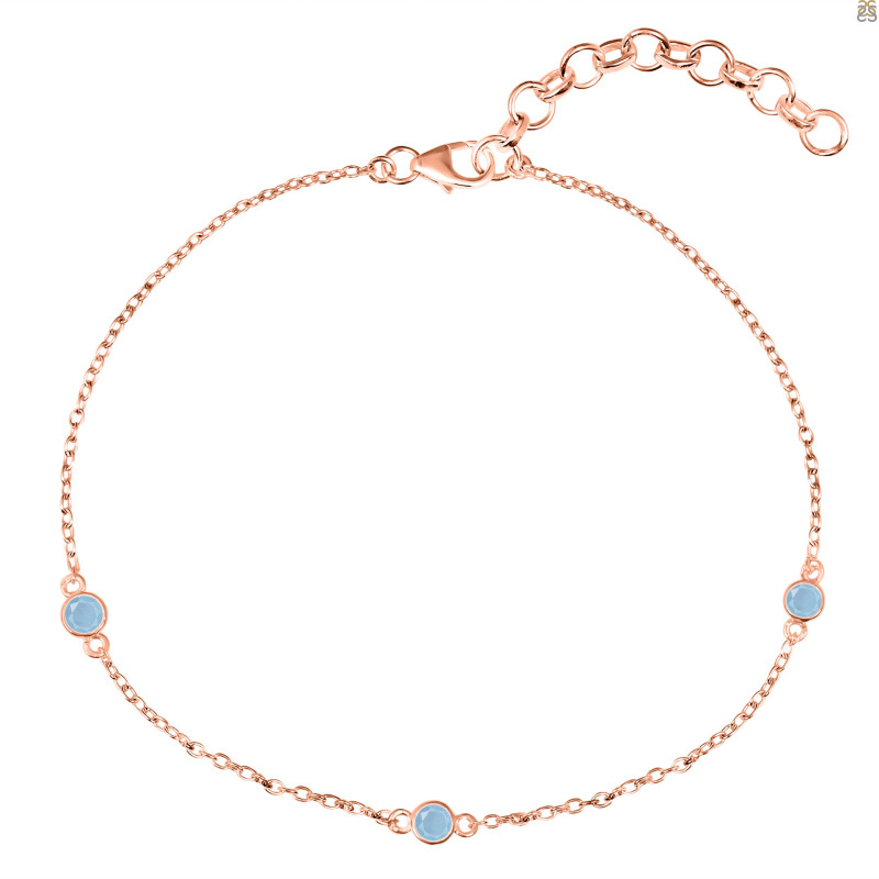 Aquamarine Bracelet AQM-RDAL-13