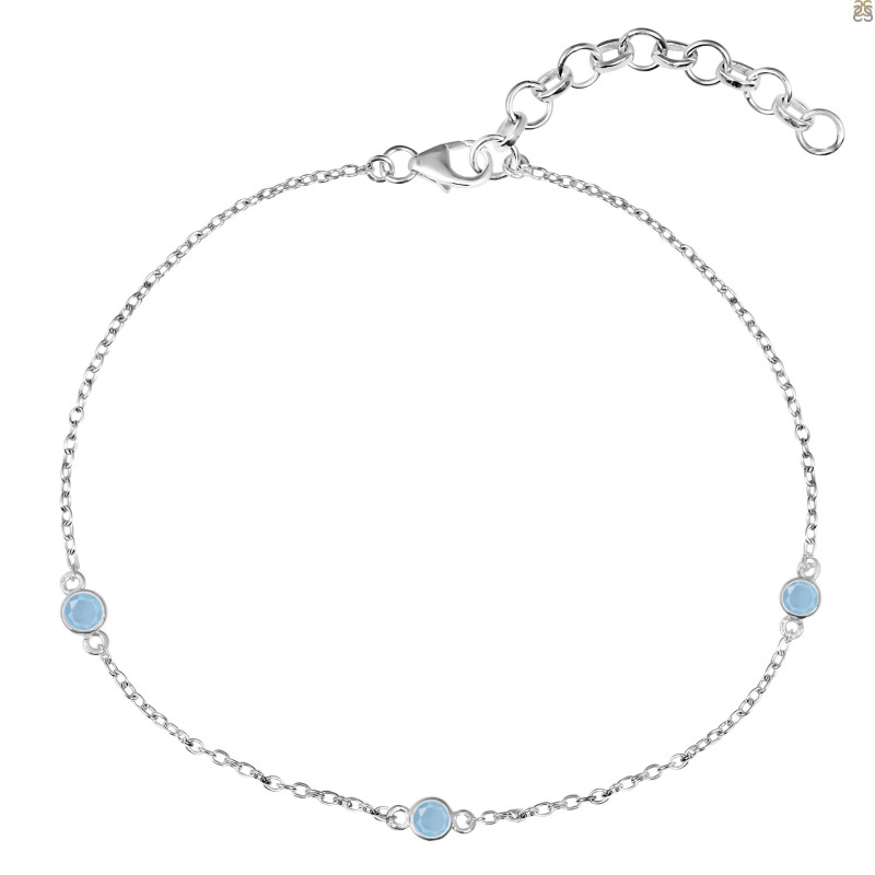 Aquamarine Bracelet AQM-RDAL-13
