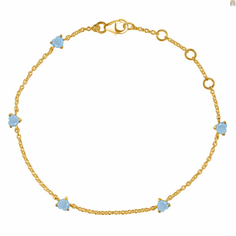 Aquamarine Bracelet AQM-RDB-169.