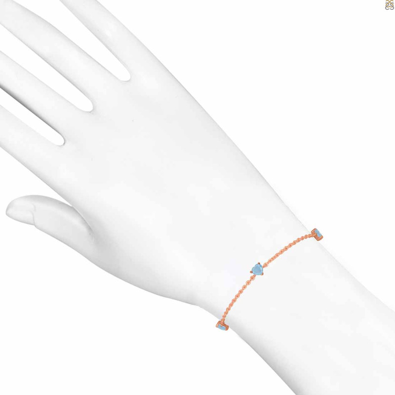 Aquamarine Bracelet AQM-RDB-169.