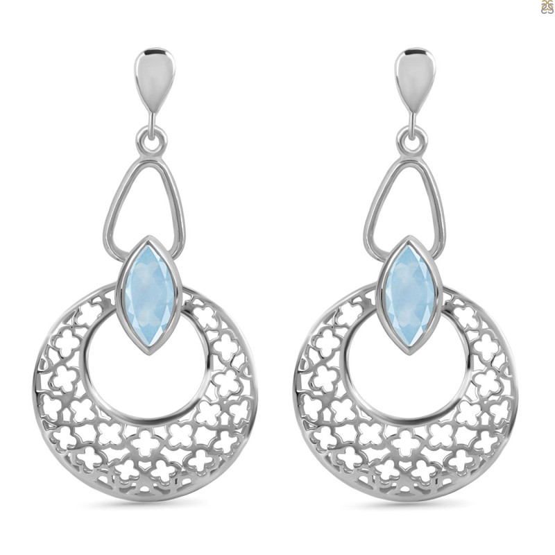Aquamarine Earring AQM-RDE-64.
