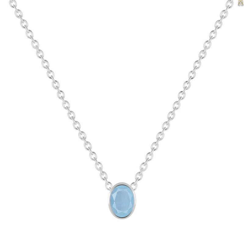 Aquamarine Necklace AQM-RDN-453.