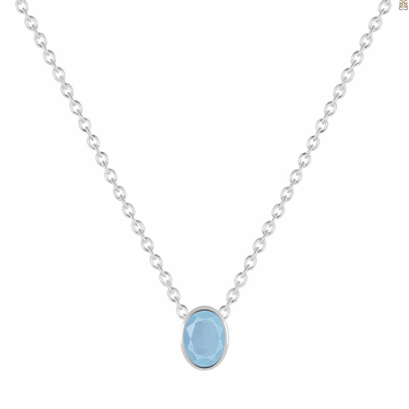 Aquamarine Necklace AQM-RDN-454.
