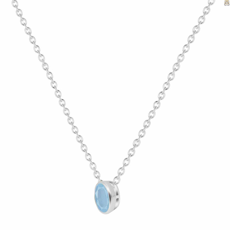 Aquamarine Necklace AQM-RDN-454.