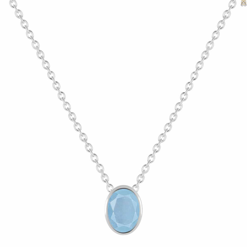 Aquamarine Necklace AQM-RDN-455.